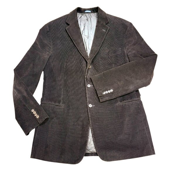 Polo Ralph Lauren Black Cotton Corduroy Made in Italy Blazer - Picture 12 of 12